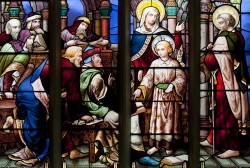 Mary finds Jesus in the Temple, Photo by Fr. Lawrence Lew, O.P