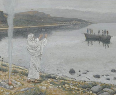Christ by Lake
