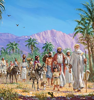 Israelites traveling