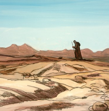 Moses in desert